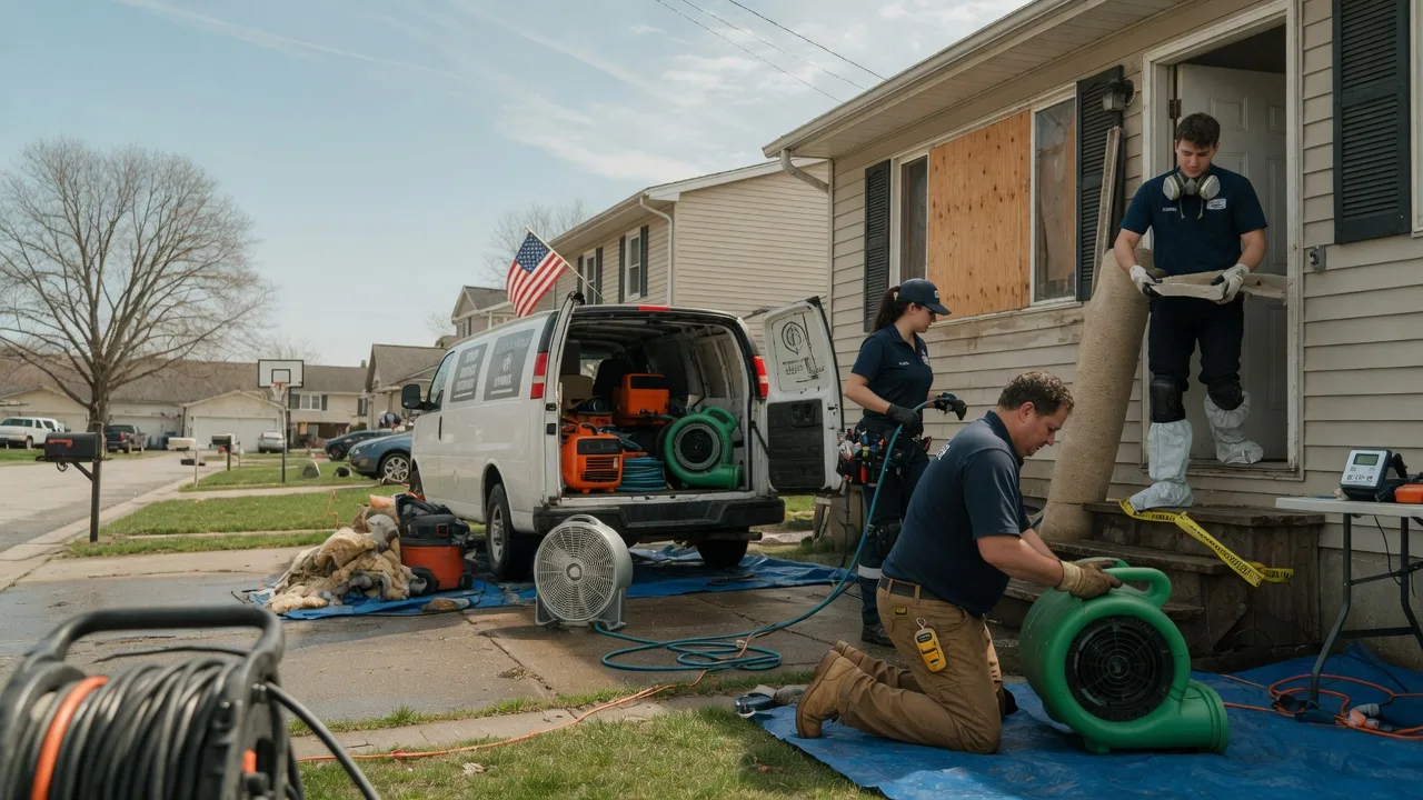Water Damage Restoration in Carlinville, IL near me